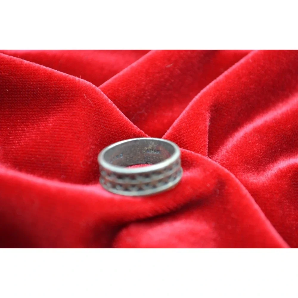 vintage Sarah Coventry Sterling Silver Zig Zag Band Ring Size 5